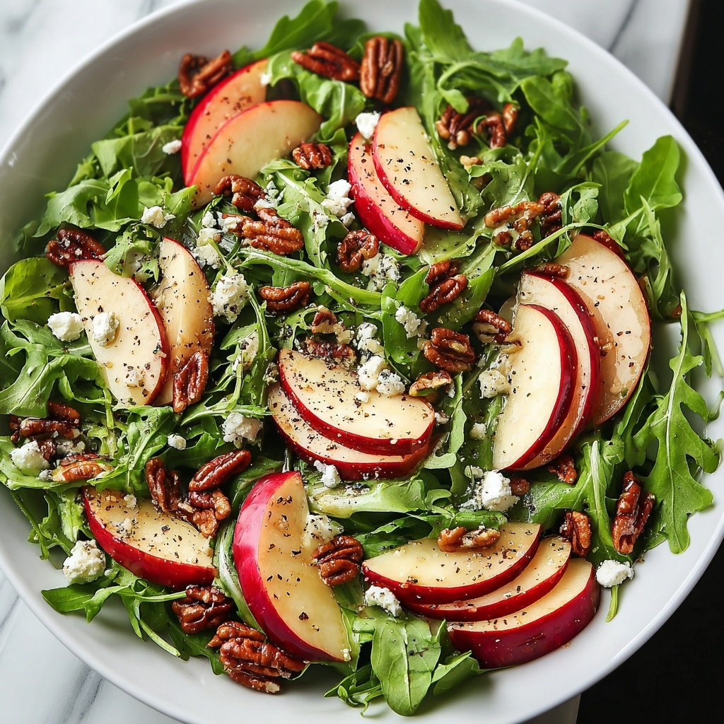 Apple Arugula Salad with Honey Balsamic Dressing Recipe - Recipe Image