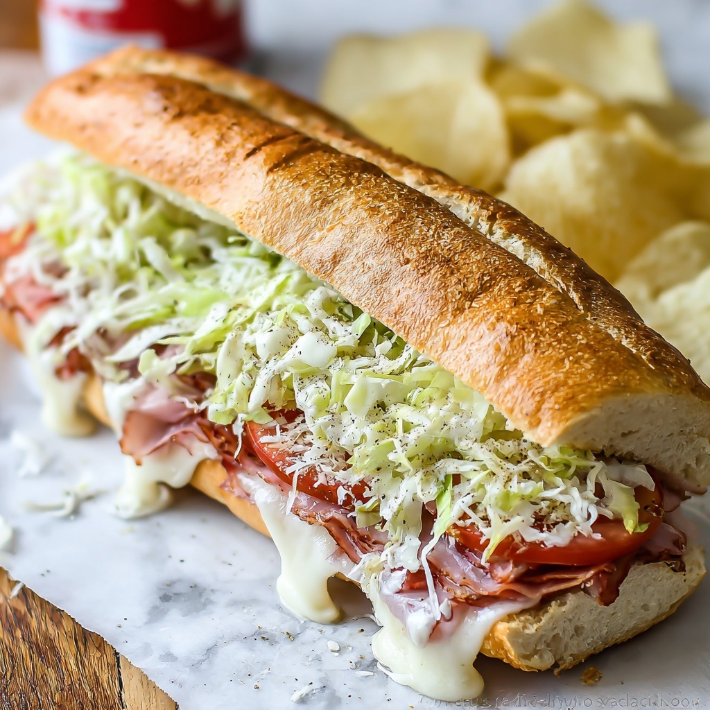 Baked Italian Grinder Sandwiches Recipe - Recipe Image
