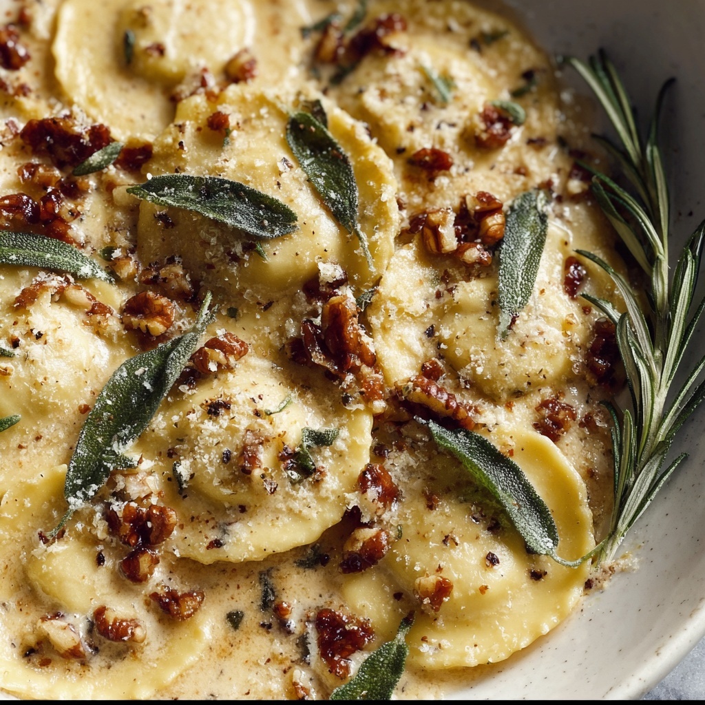 Ravioli with Sage Butter Sauce Recipe - Recipe Image
