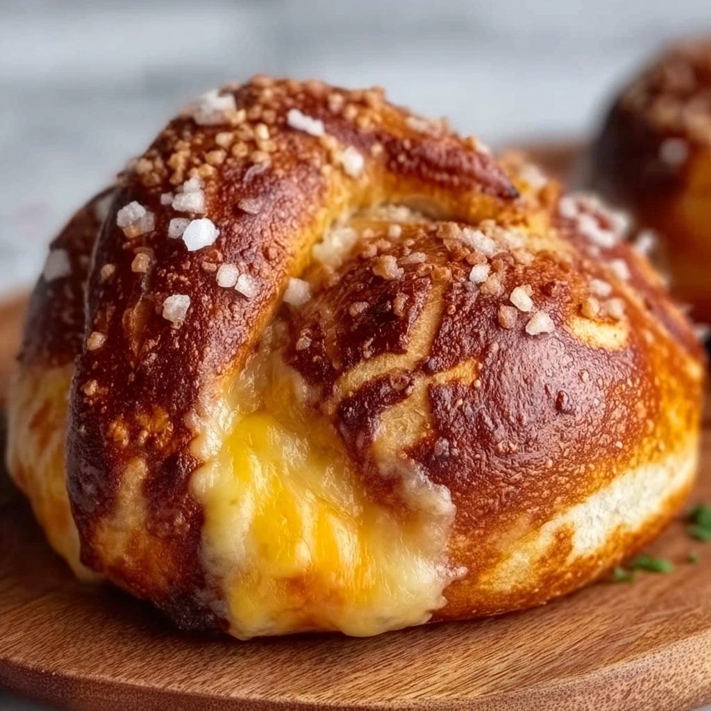 Stuffed Breakfast Pretzel Rolls Recipe - Recipe Image