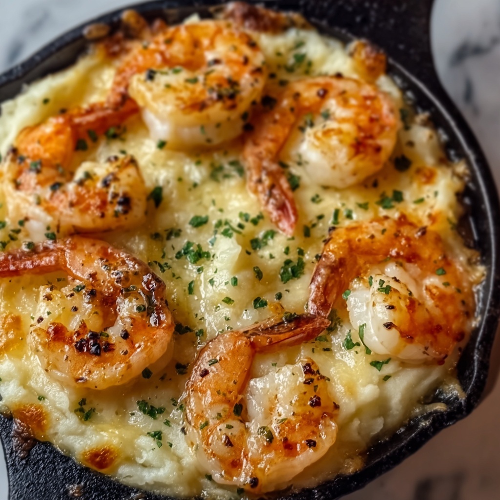 Garlic Shrimp Gratin Recipe - Recipe Image