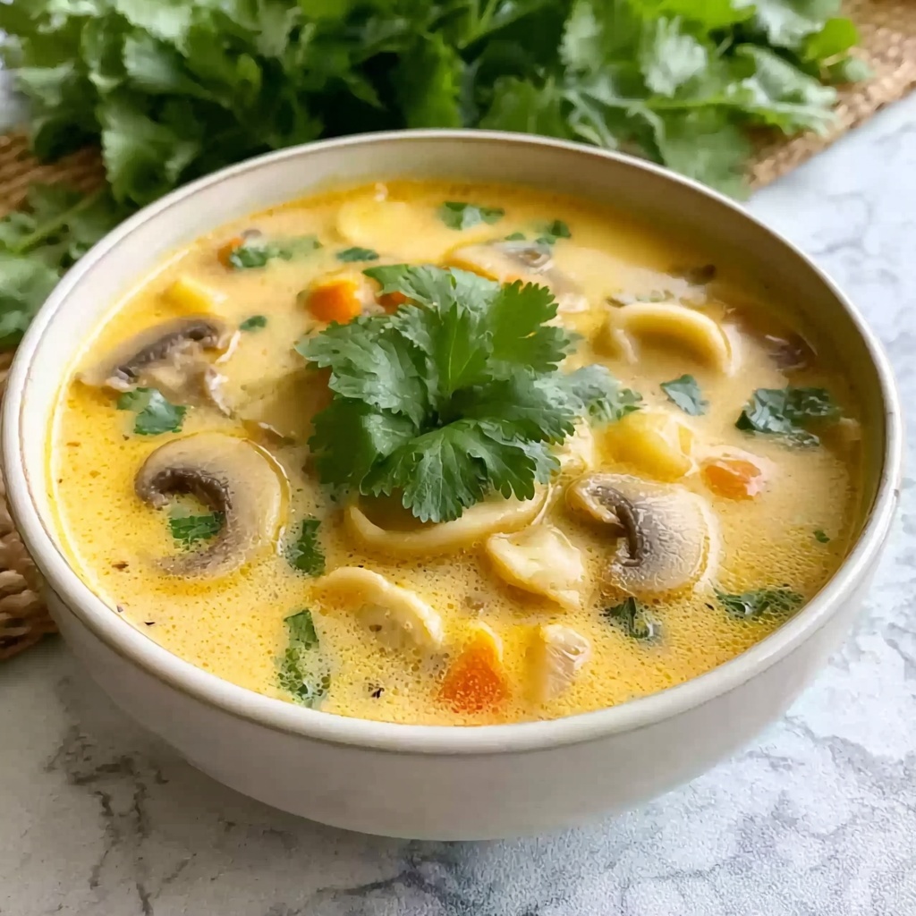 Creamy Chicken and Vegetable Protein Soup Recipe - Recipe Image