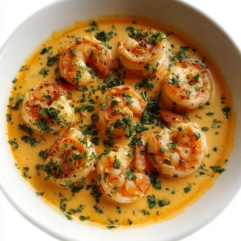 Succulent Shrimp in Creamy Garlic-Paprika Sauce Recipe - Recipe Image