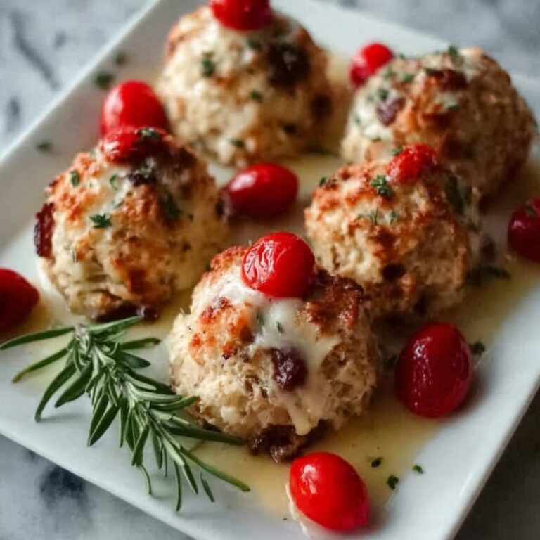 Cranberry Turkey Stuffing Balls Recipe