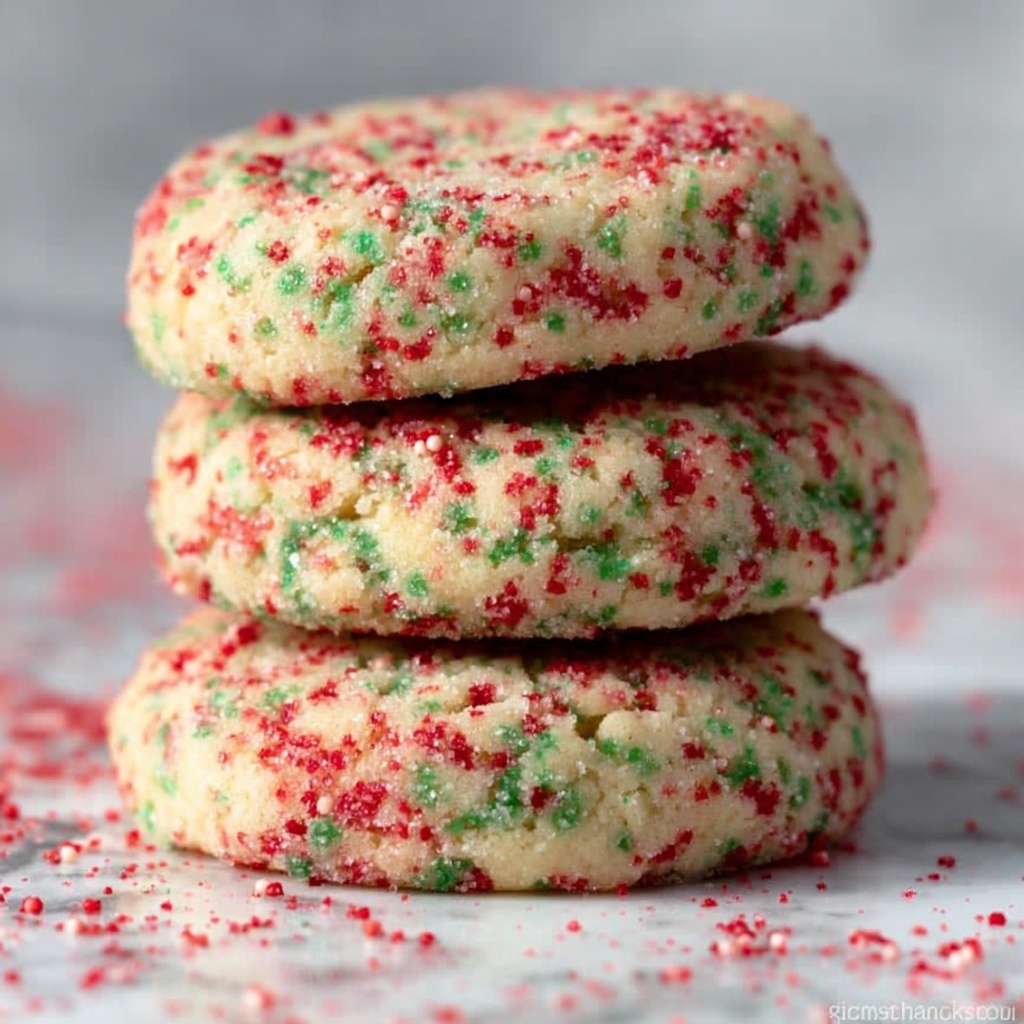 Soft Christmas Sprinkle Cookies Recipe - Recipe Image