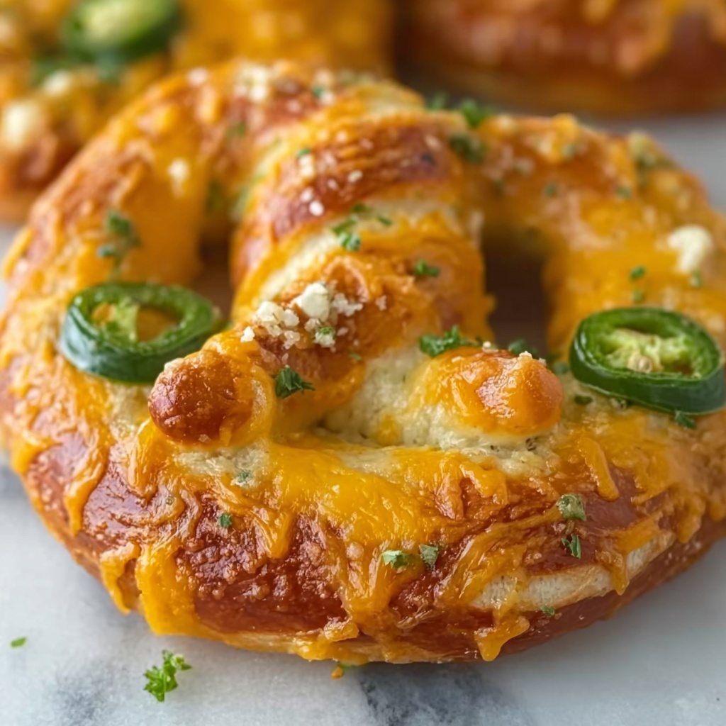 Jalapeño Cheese Stuffed Pretzels Recipe - Recipe Image