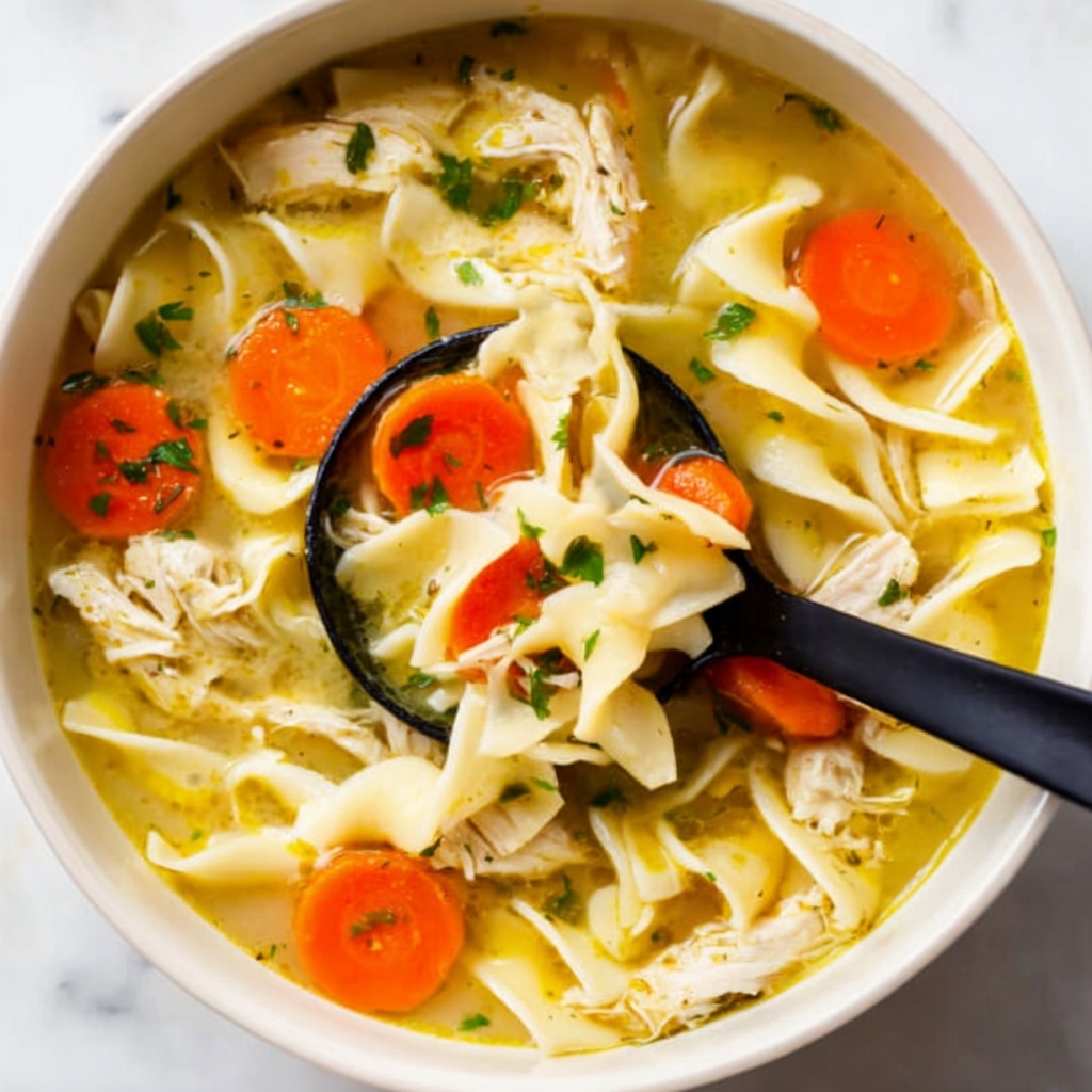 Homemade Chicken Noodle Soup Recipe - Recipe Image