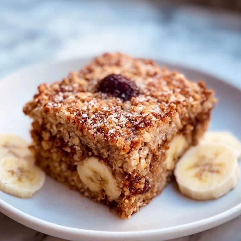 Vegan Banana Bread Oatmeal Bars with Cinnamon Crumb Delight Recipe