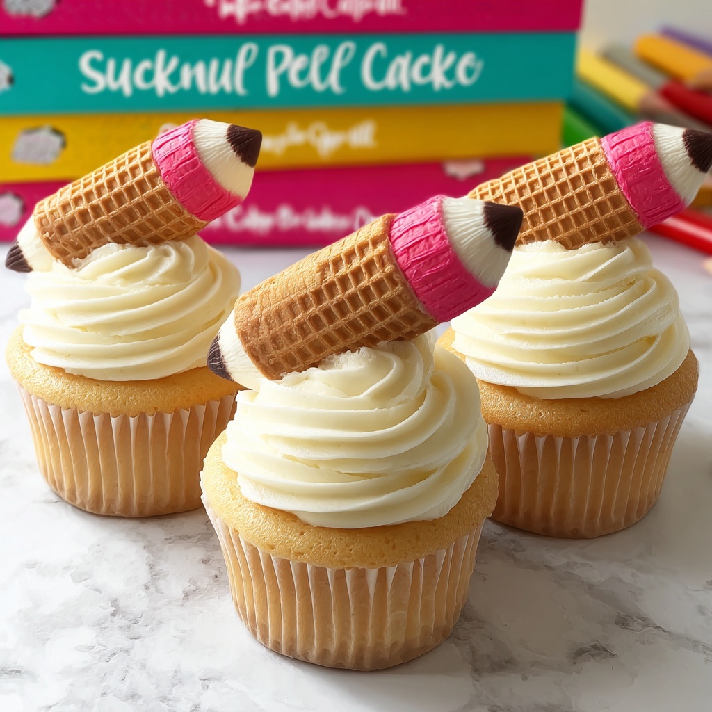 Pencil Cupcakes Recipe - Recipe Image
