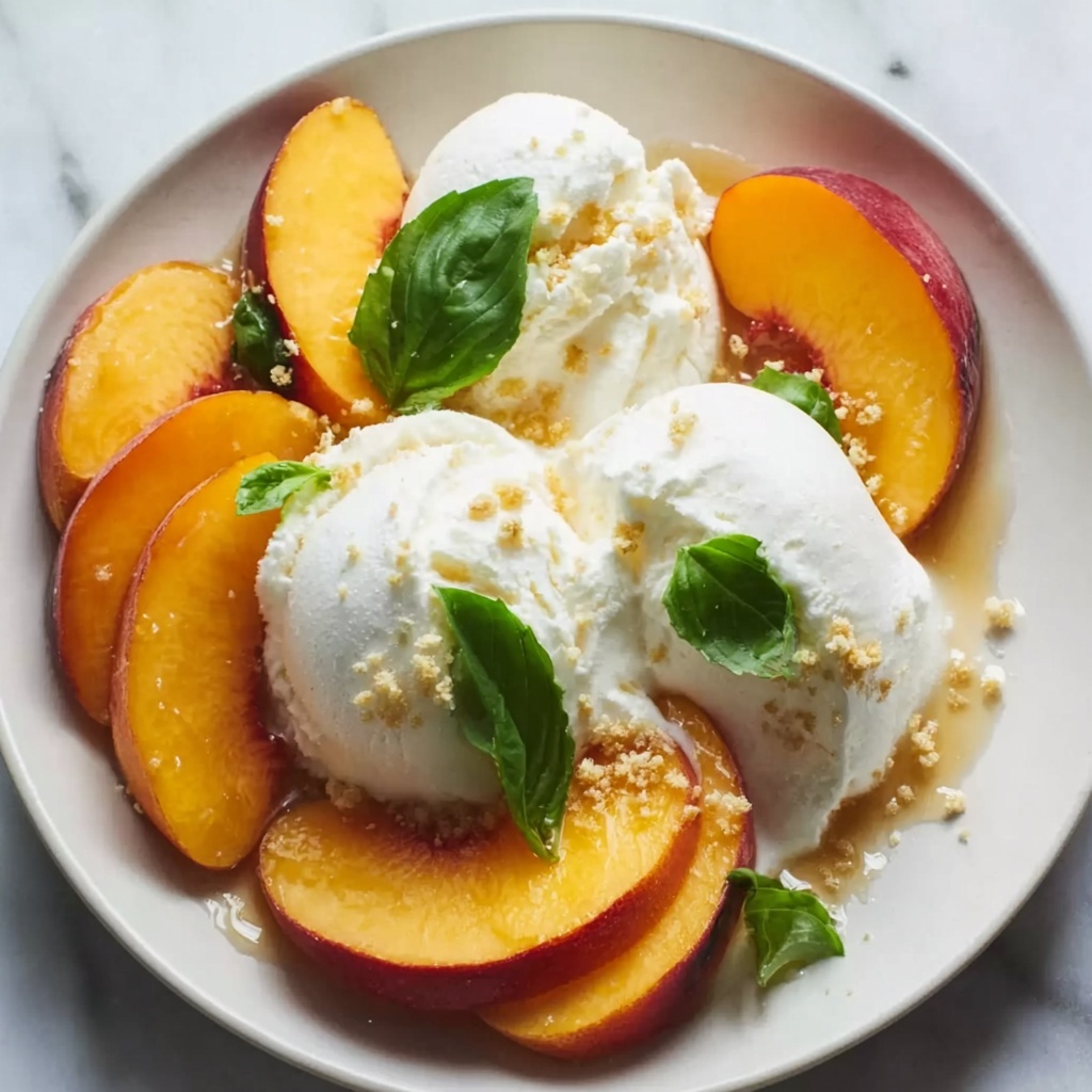 Peach and Burrata Caprese Salad Delight Recipe - Recipe Image