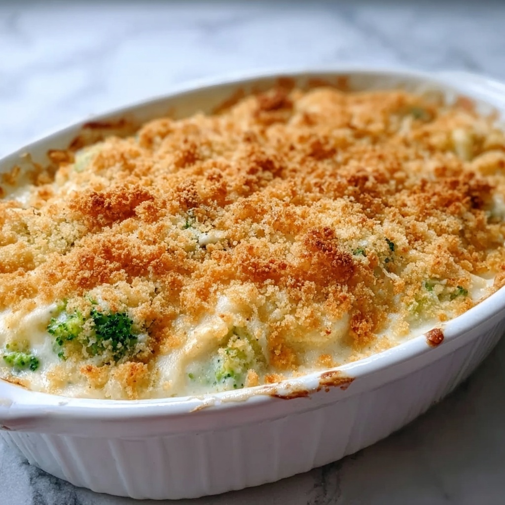 Broccoli and Cauliflower Casserole with Cream Cheese and Monterey Jack Recipe - Recipe Image