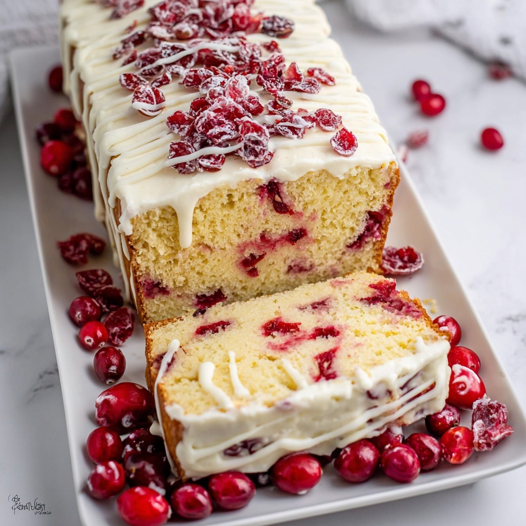 Cranberry Pound Cake with Cream Cheese Frosting Recipe - Recipe Image