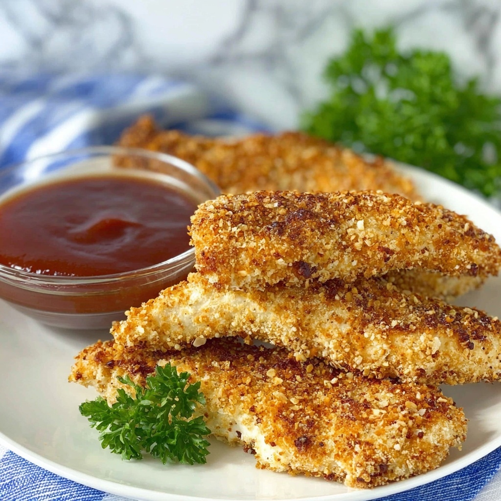 Air Fryer Pretzel Crusted Chicken Tenders Recipe - Recipe Image