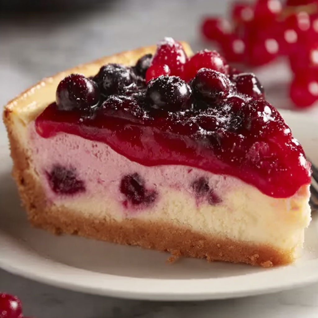 Cranberry Custard Pie Recipe - Recipe Image