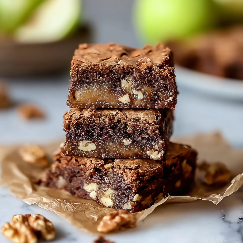 Apple Brownies Recipe: Chewy, Sweet & Easy Dessert Recipe - Recipe Image