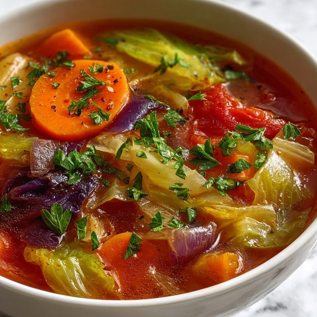Hearty Vegan Cabbage Soup Recipe - Recipe Image