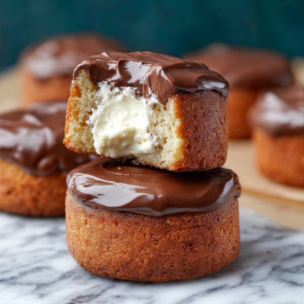 Easy Boston Cream Donuts Recipe - Recipe Image