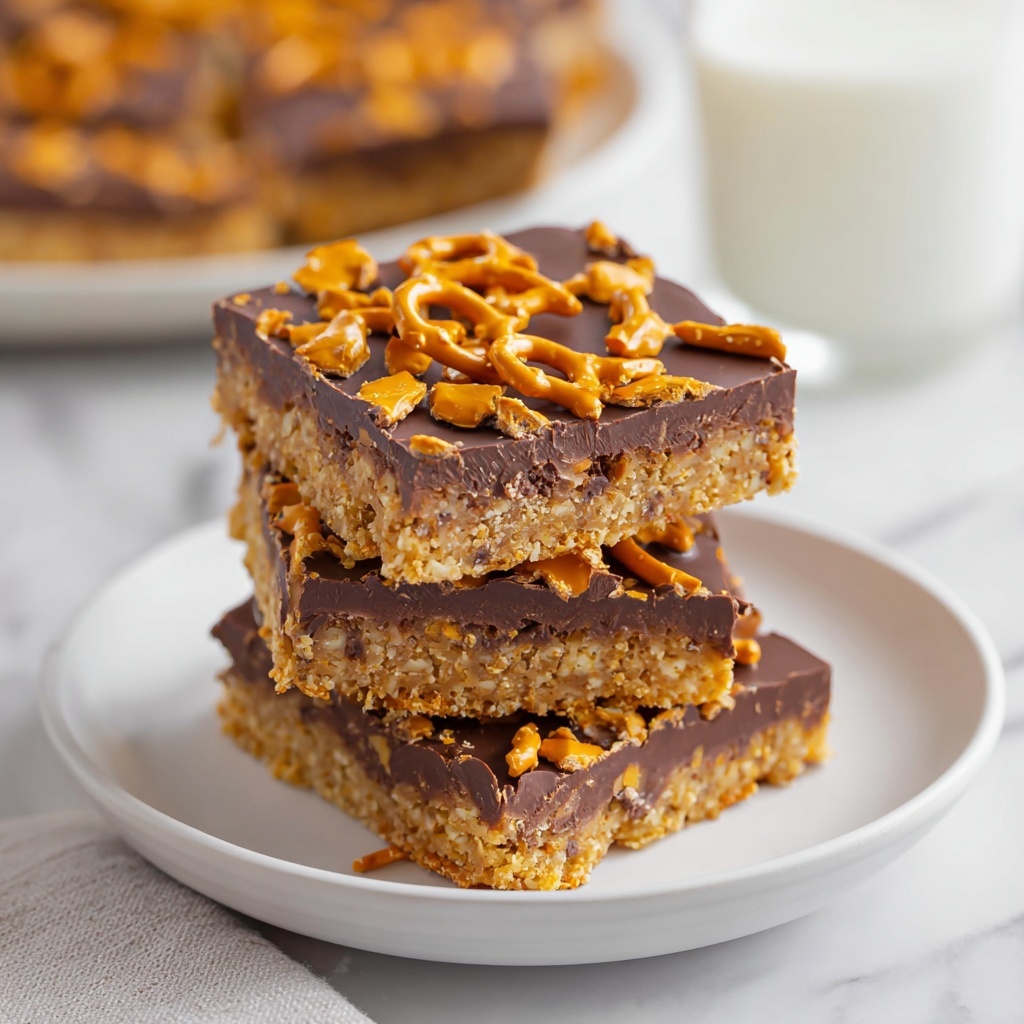 Peanut Butter Pretzel Bars Recipe - Recipe Image