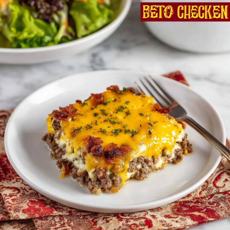Keto Bacon Cheeseburger Casserole Recipe