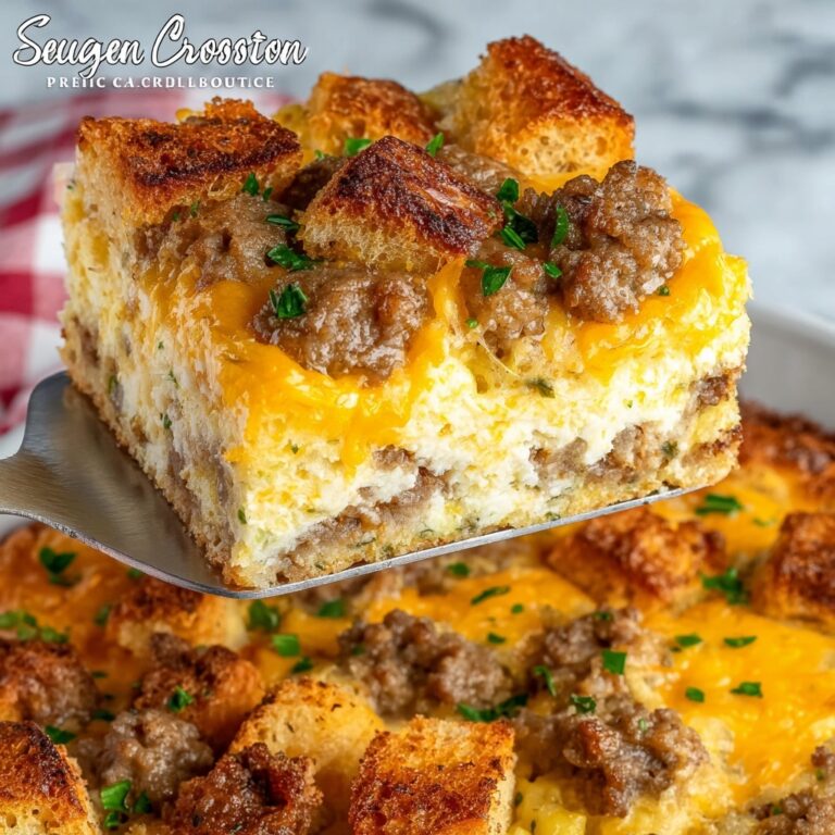 Sausage & Crouton Breakfast Casserole Recipe