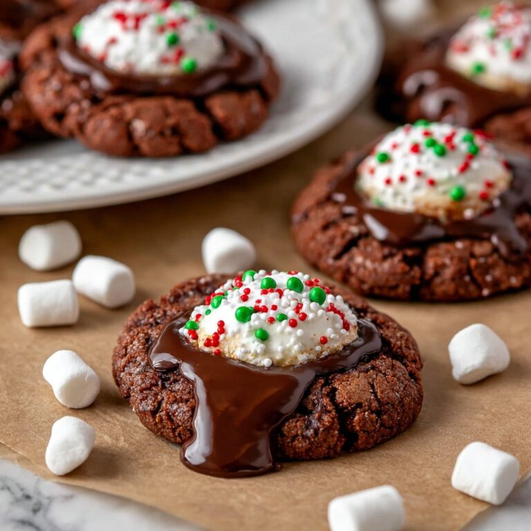 Hot Cocoa Cookies with Marshmallow Filling and Chocolate Icing Recipe