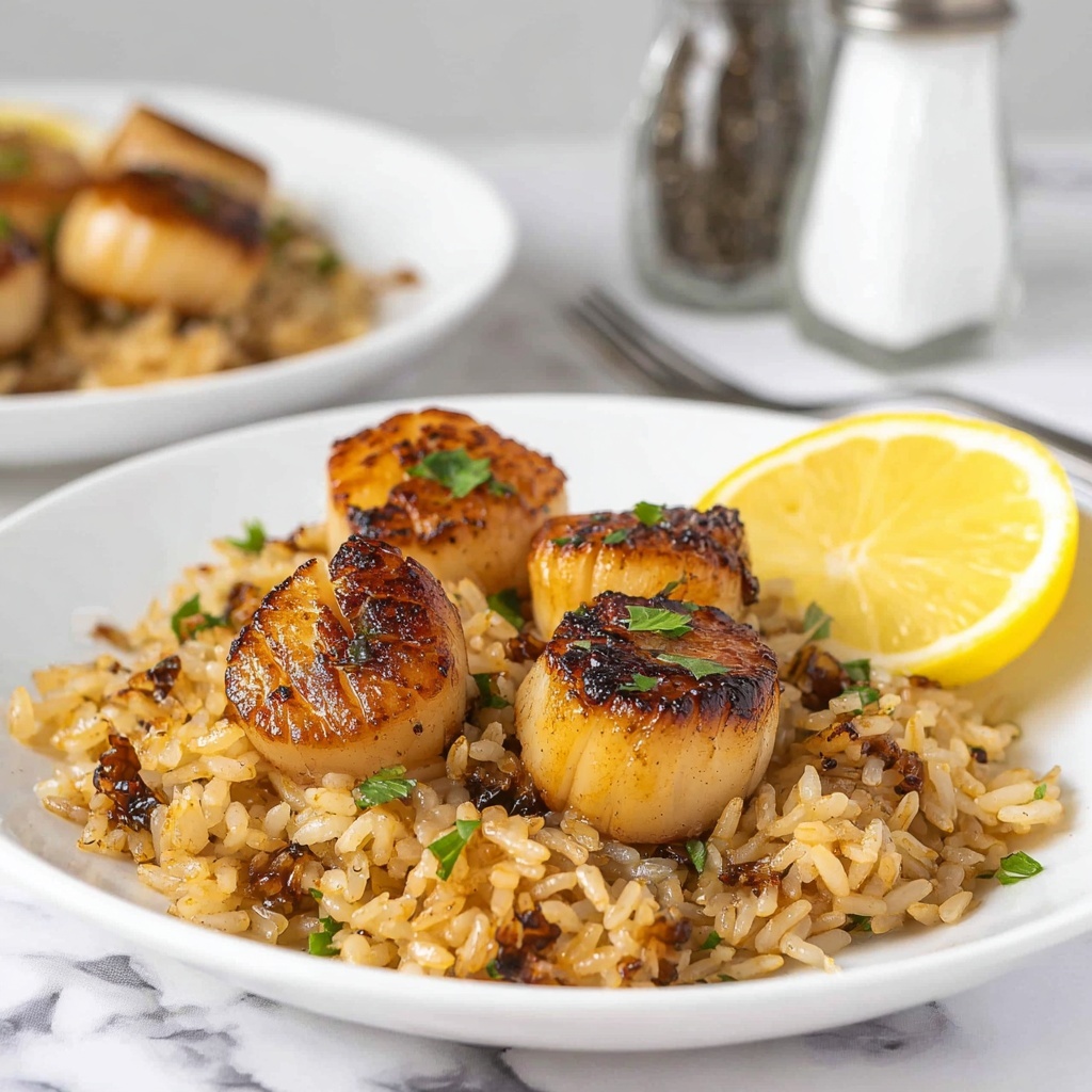 Pan Seared Scallops with Garlic Herb Butter Recipe - Recipe Image