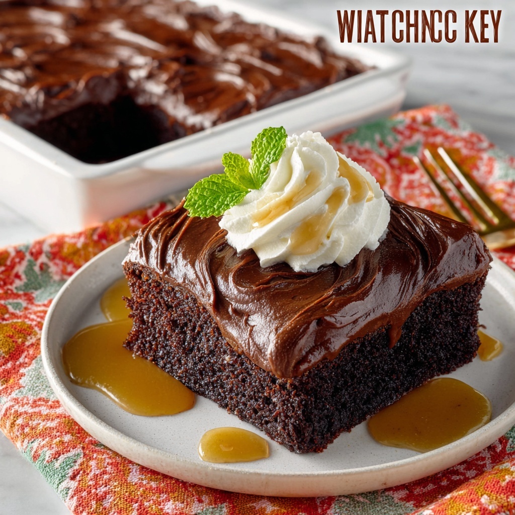 Wacky Chocolate Cake with Chocolate Chip Frosting Recipe - Recipe Image