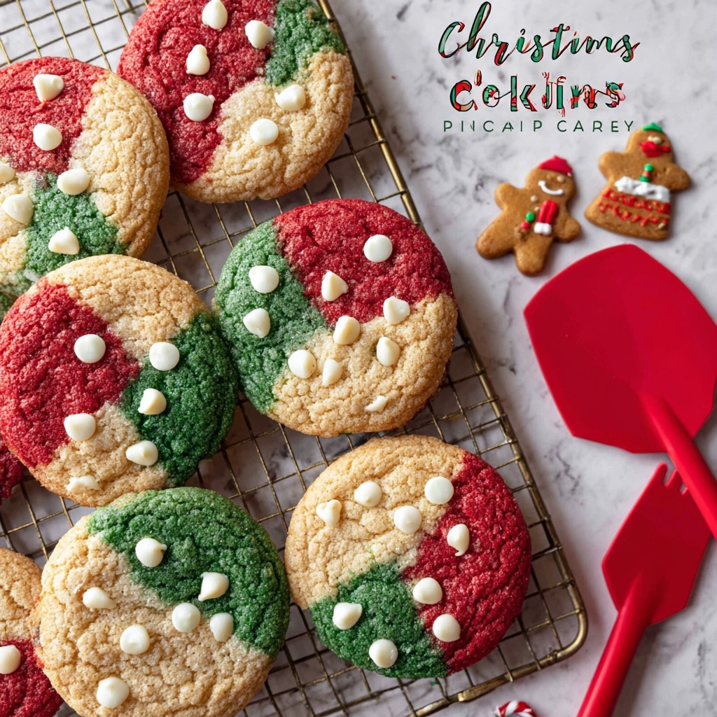 Christmas Color-Changing White Chocolate Chip Cookies Recipe - Recipe Image
