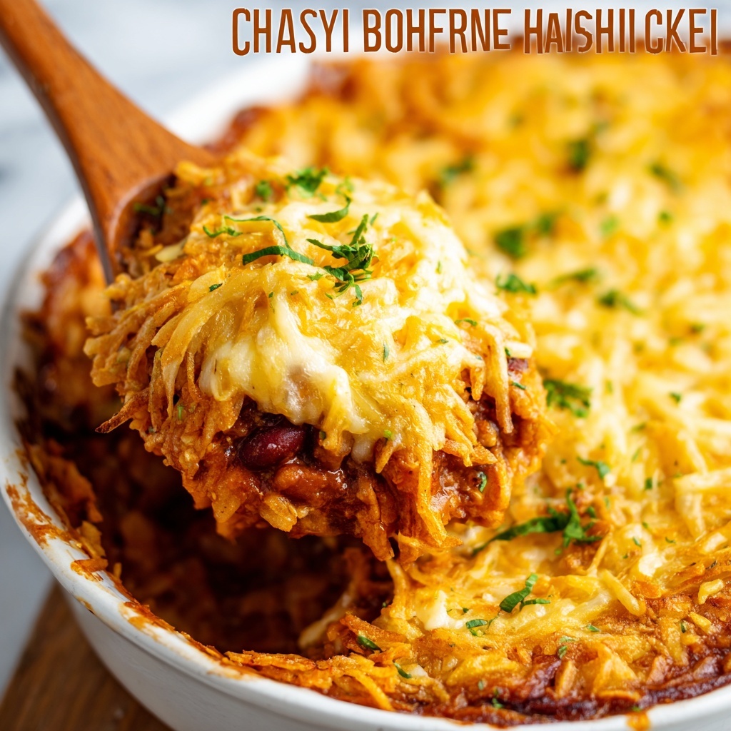 Cheesy Hash Brown Chili Bake Recipe - Recipe Image