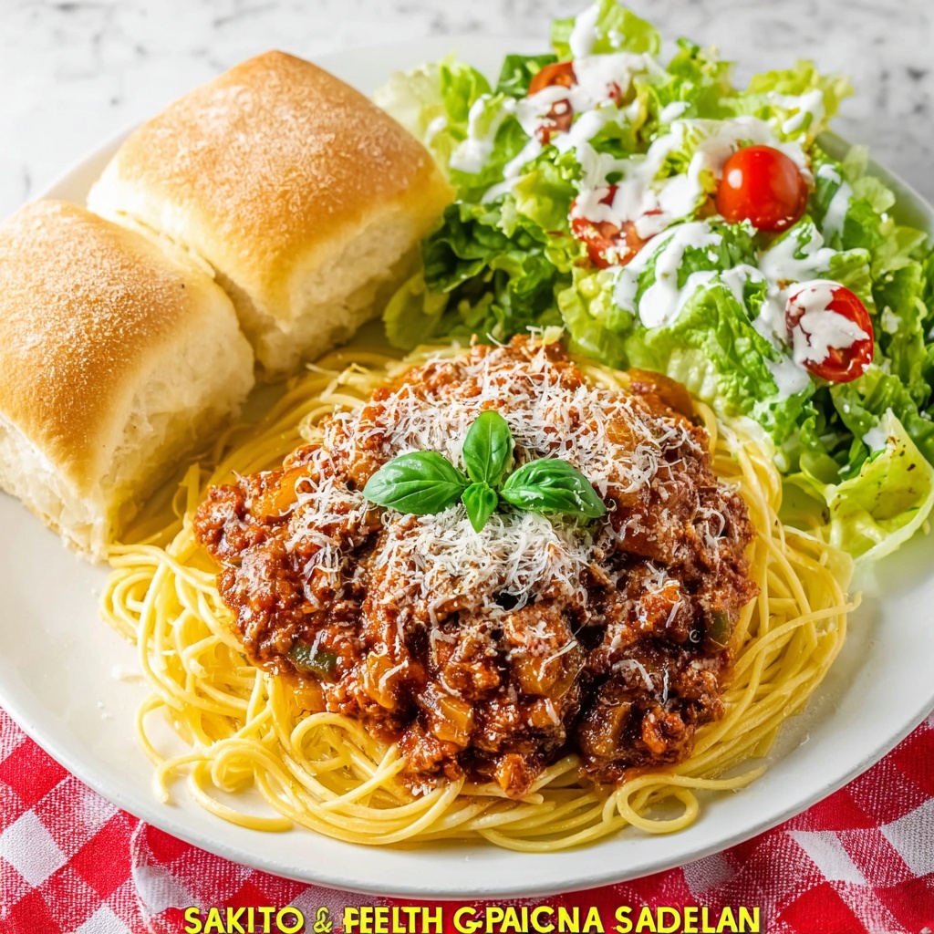 School Cafeteria Spaghetti & Meat Sauce Recipe - Recipe Image