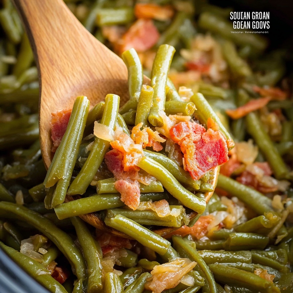 Slow Cooker Southern Green Beans Recipe - Recipe Image