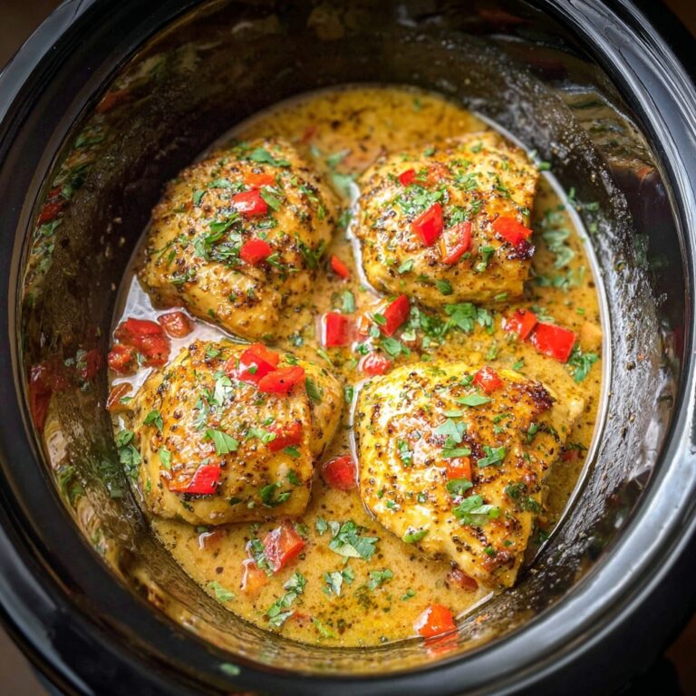 Slow Cooker Tuscan Chicken Thighs Recipe