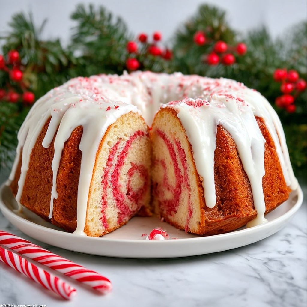 Christmas Peppermint Cake Recipe - Recipe Image