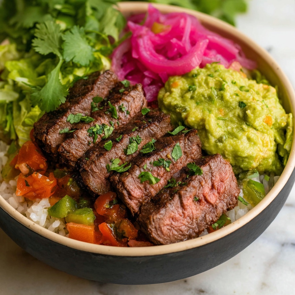 Garlic Guajillo Steak (Chipotle Copycat) Recipe - Recipe Image