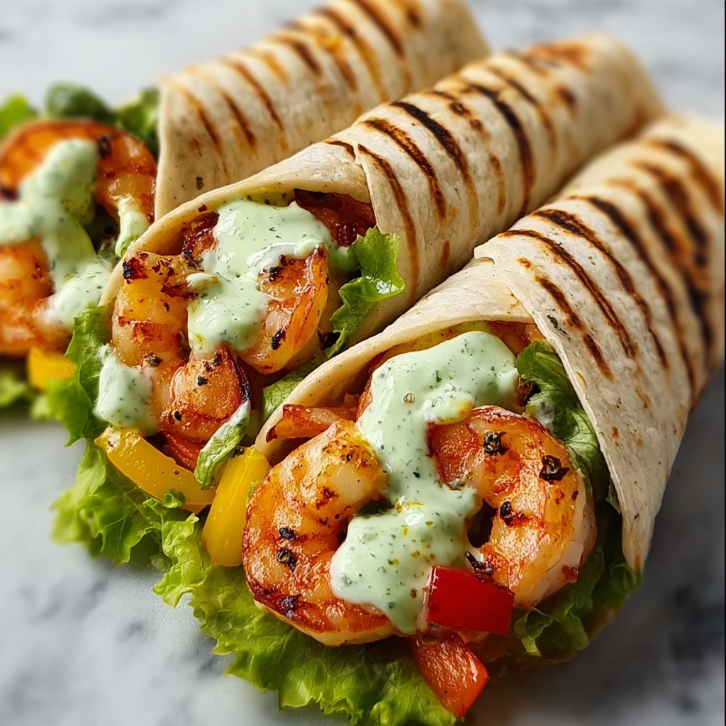 Caesar Shrimp Wraps Recipe - Recipe Image