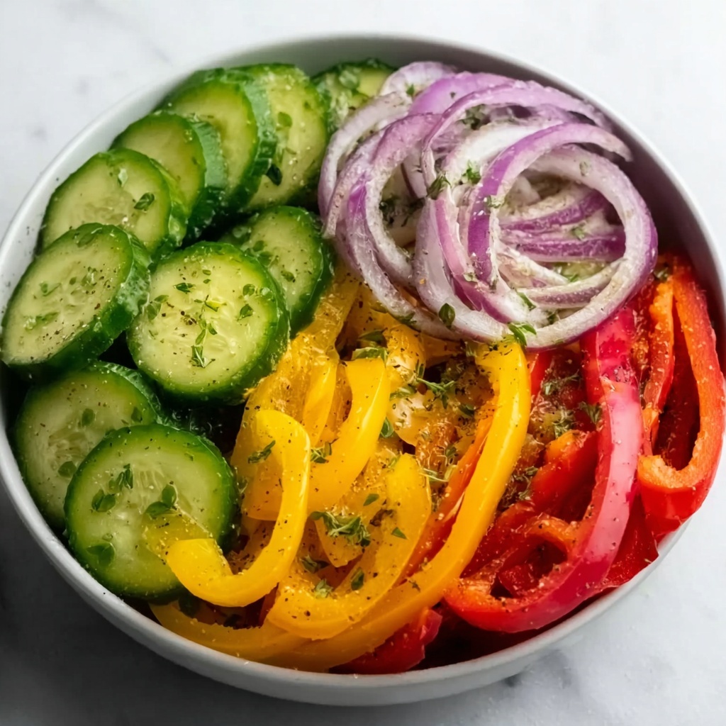 Cucumber Sweet Pepper Salad Recipe - Recipe Image