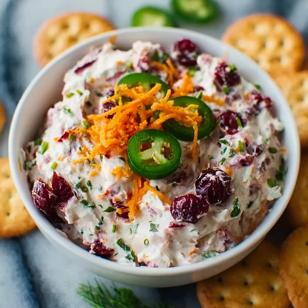 Holiday Cranberry Jalapeño Cream Cheese Dip Recipe - Recipe Image