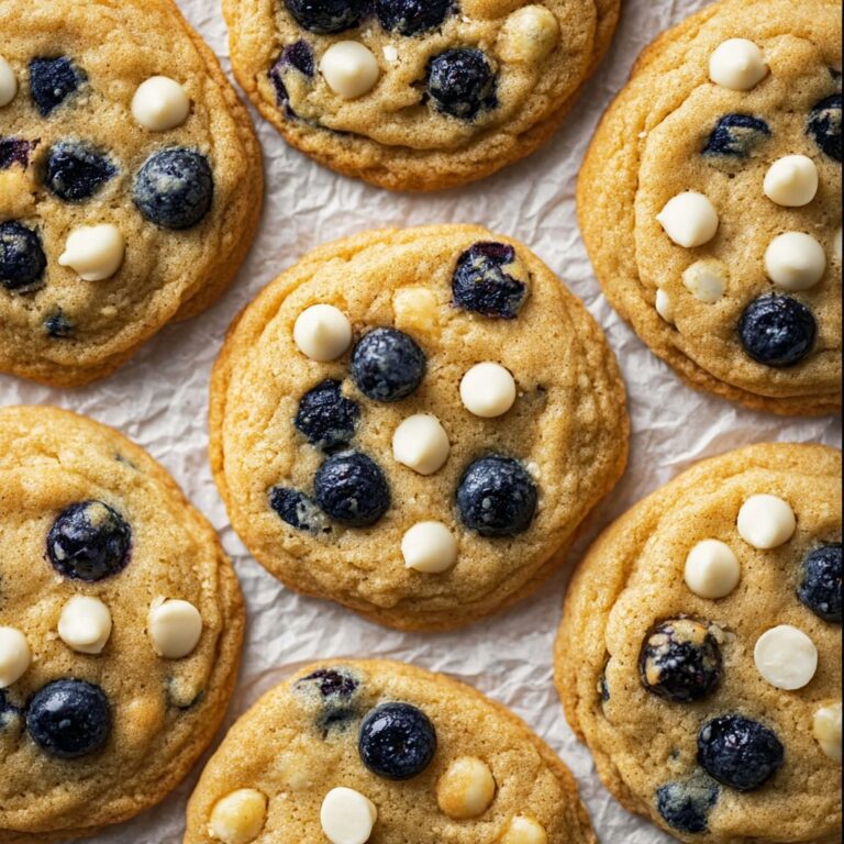 Blueberry Cookies with White Chocolate Chips Recipe
