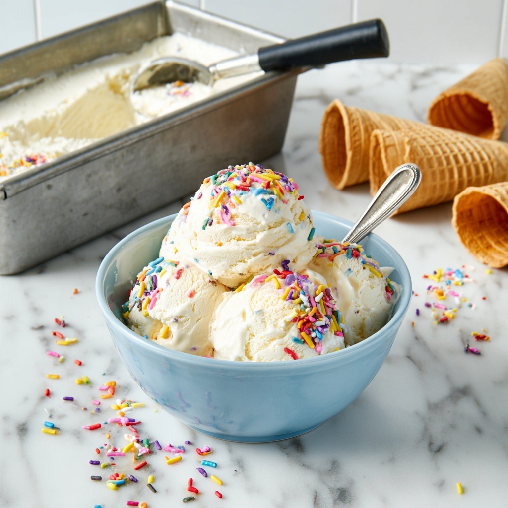 No Churn Vanilla Ice Cream Recipe - Recipe Image