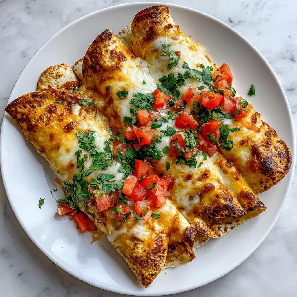 Baked Chicken Chimichangas: Easy and Delicious Recipe - Recipe Image