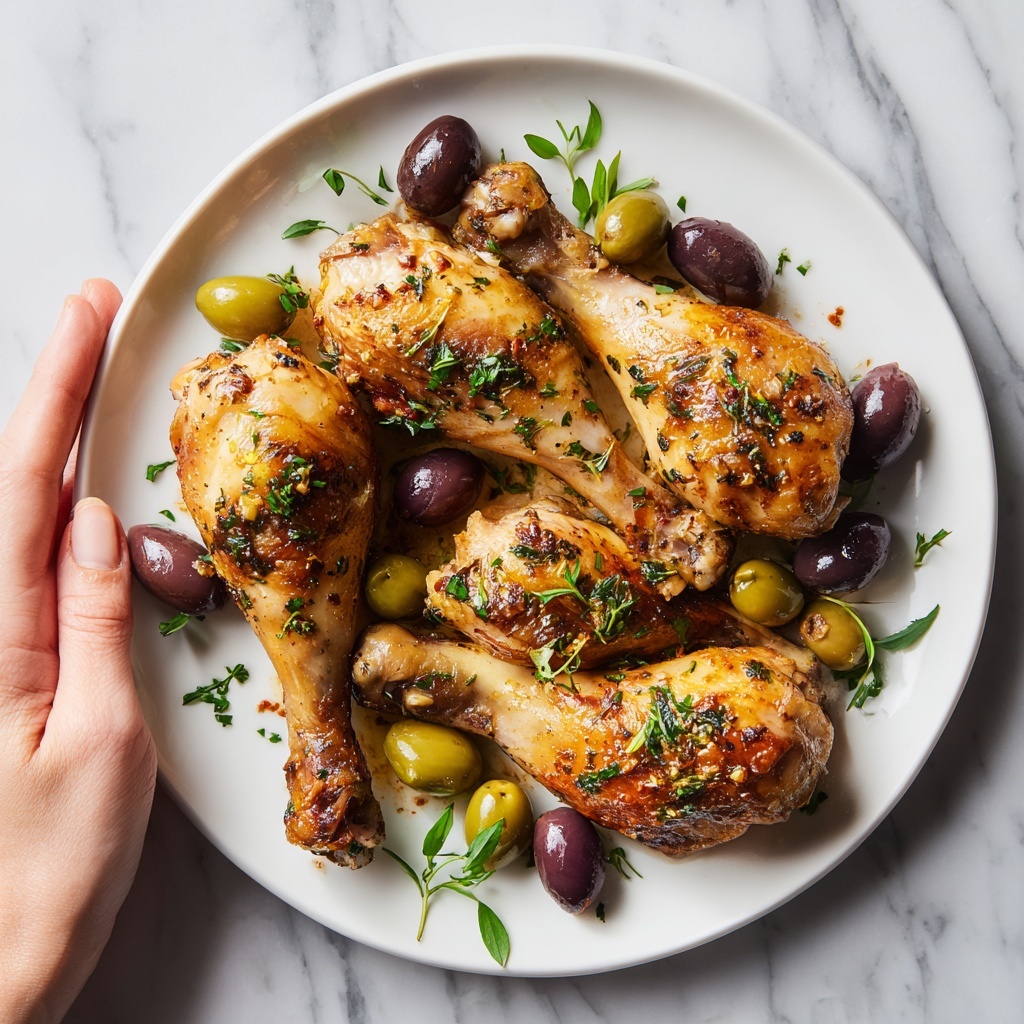 Pan-Roasted Chicken with Grapes and Olives Recipe - Recipe Image