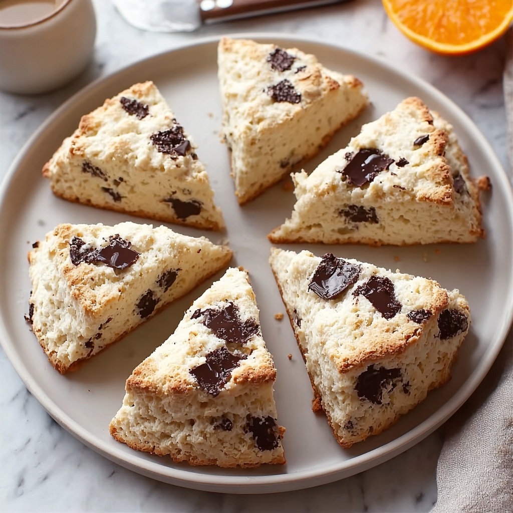 Decadent Chocolate Orange Ricotta Scones Recipe - Recipe Image