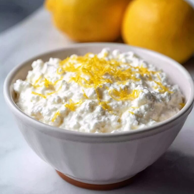 Lemon Cottage Cheese Pudding Recipe