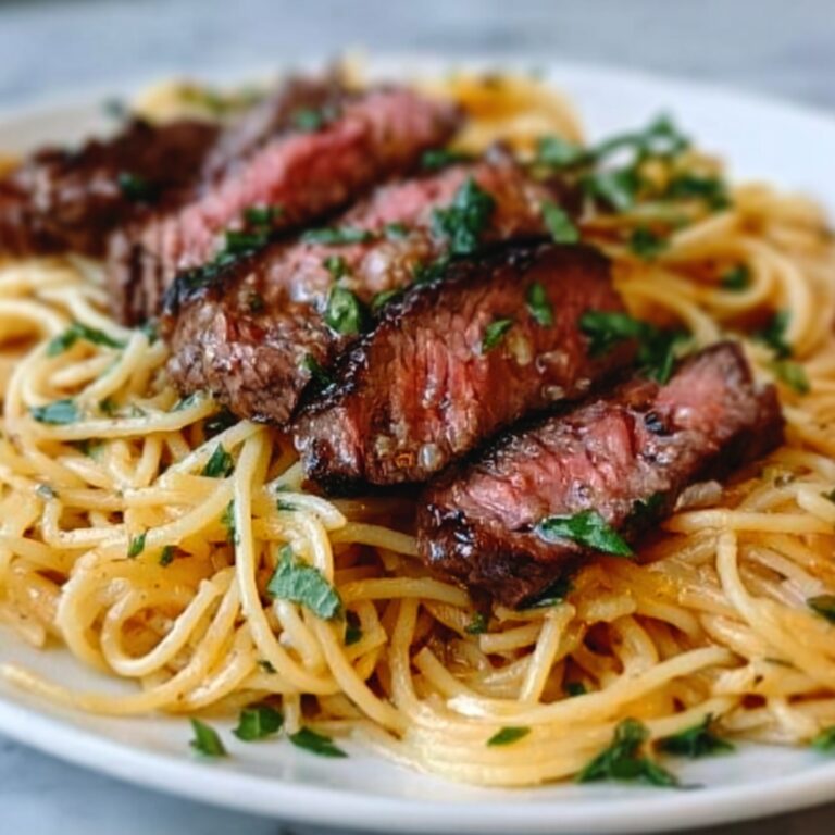 Garlic Butter Steak Lightning Noodles Recipe