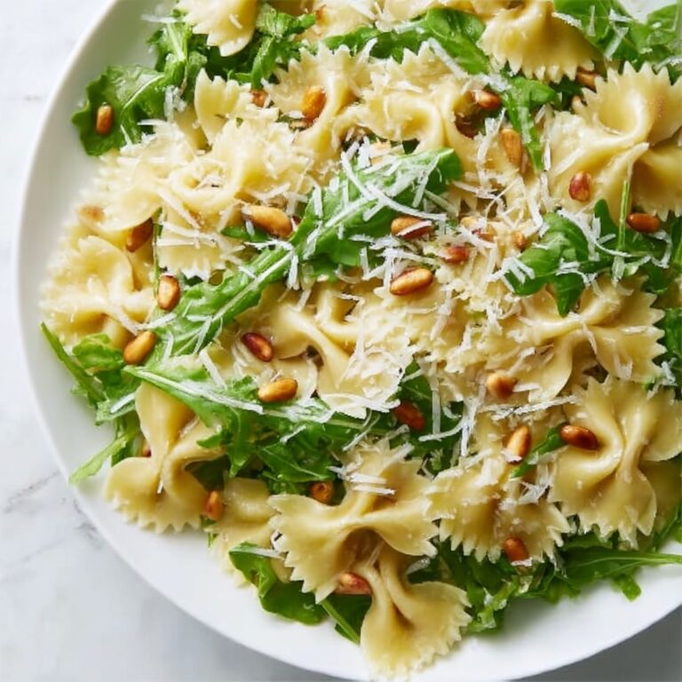 Lemon Basil Parmesan Pasta Salad with White Balsamic Vinaigrette Recipe