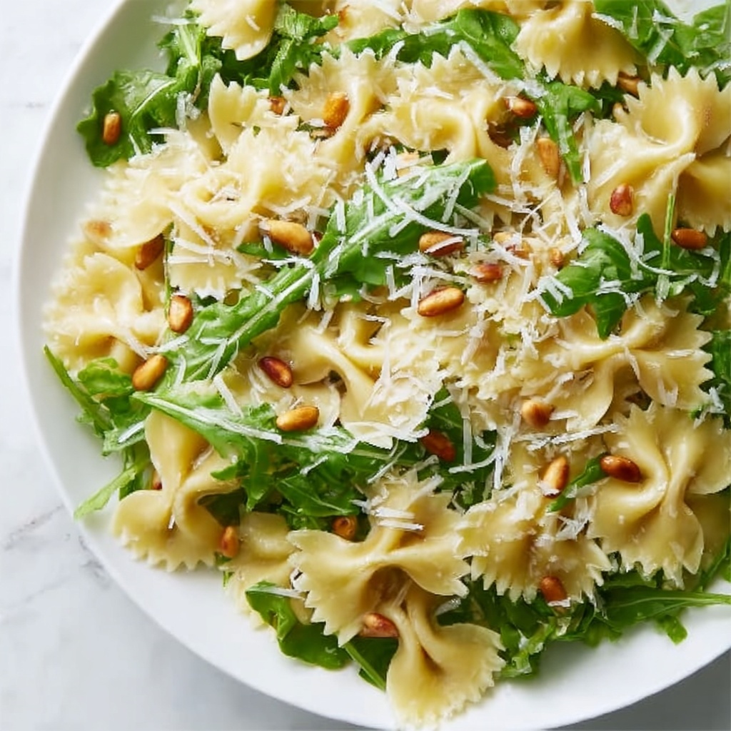 Lemon Basil Parmesan Pasta Salad with White Balsamic Vinaigrette Recipe - Recipe Image