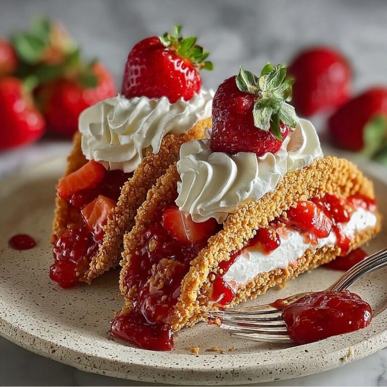 Strawberry Crunch Cheesecake Tacos Recipe