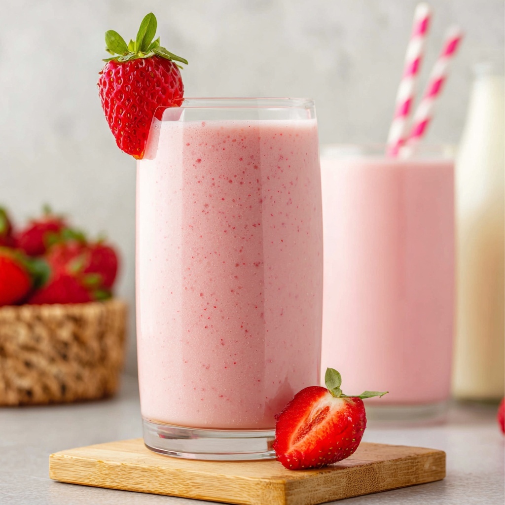 Strawberry Yogurt Smoothie Recipe - Recipe Image