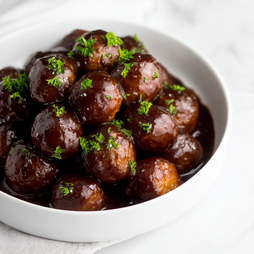 5 Ingredient Cranberry Glazed Turkey Slow Cooker Meatballs Recipe - Recipe Image