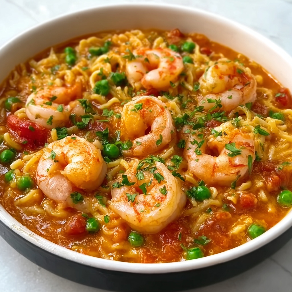 Creamy Garlic Shrimp Pasta Recipe - Recipe Image